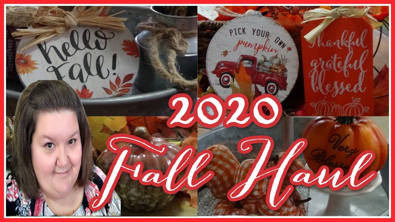 2020 Fall Decor Haul  ( Dollar Tree, Hobby Lobby, Dollar General )