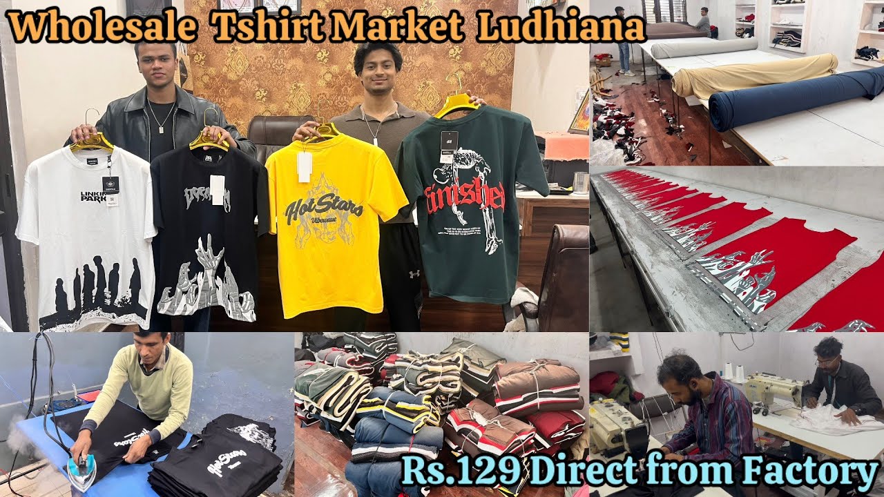 Wholesale Clothes Market Ludhiana || T-shirt, Lowers, capry direct from manufacturer only rs.129