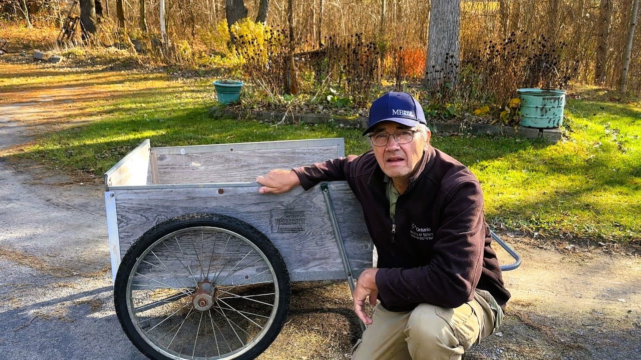 32 Year Old Garden Cart Gets A Tire Change | Carts Vermont Garden Cart