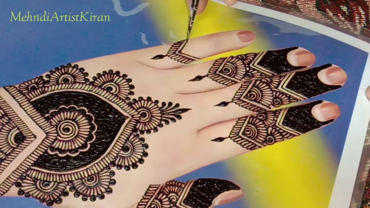 Stylish New Mehndi Design for Hands | Easy Floral Mehndi Designs | bridal Mehndi Design for Backhand