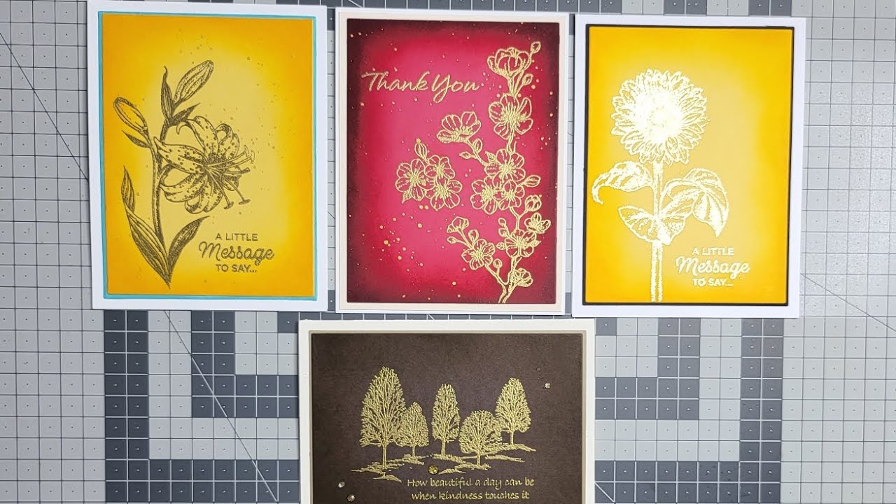 ink blending on coloured card. classy . inkylicious and sweet poppy stamps