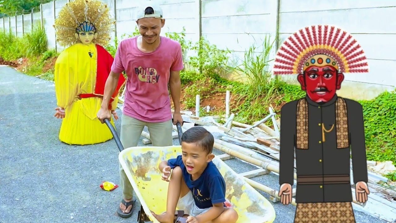 KOMPILASI 1JAM ONDEL ONDEL DAN BERMAIN 😱 Ali vlog