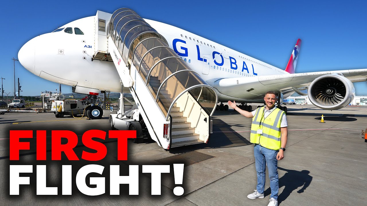 Global Airlines A380 FIRST Flight!