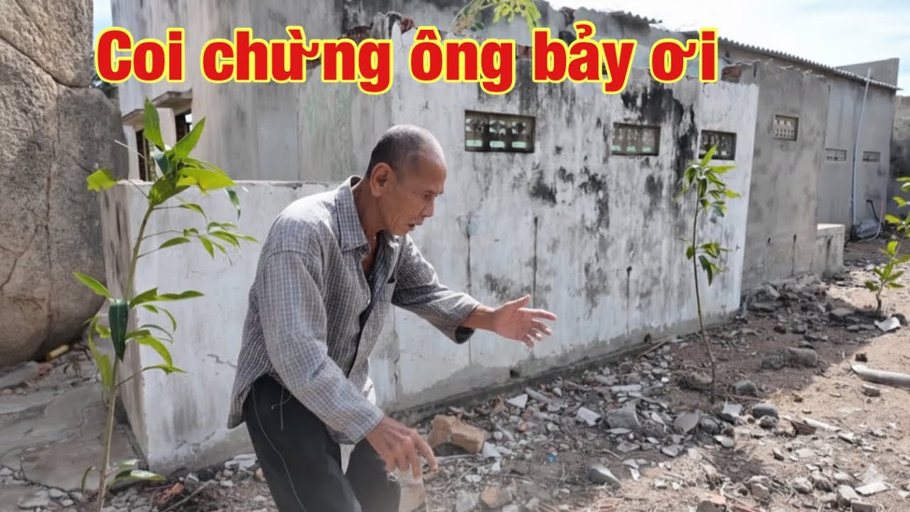 Ông Bảy đã yếu đi nhiều sức khỏe hiện tại khiến ai cũng lo lắng