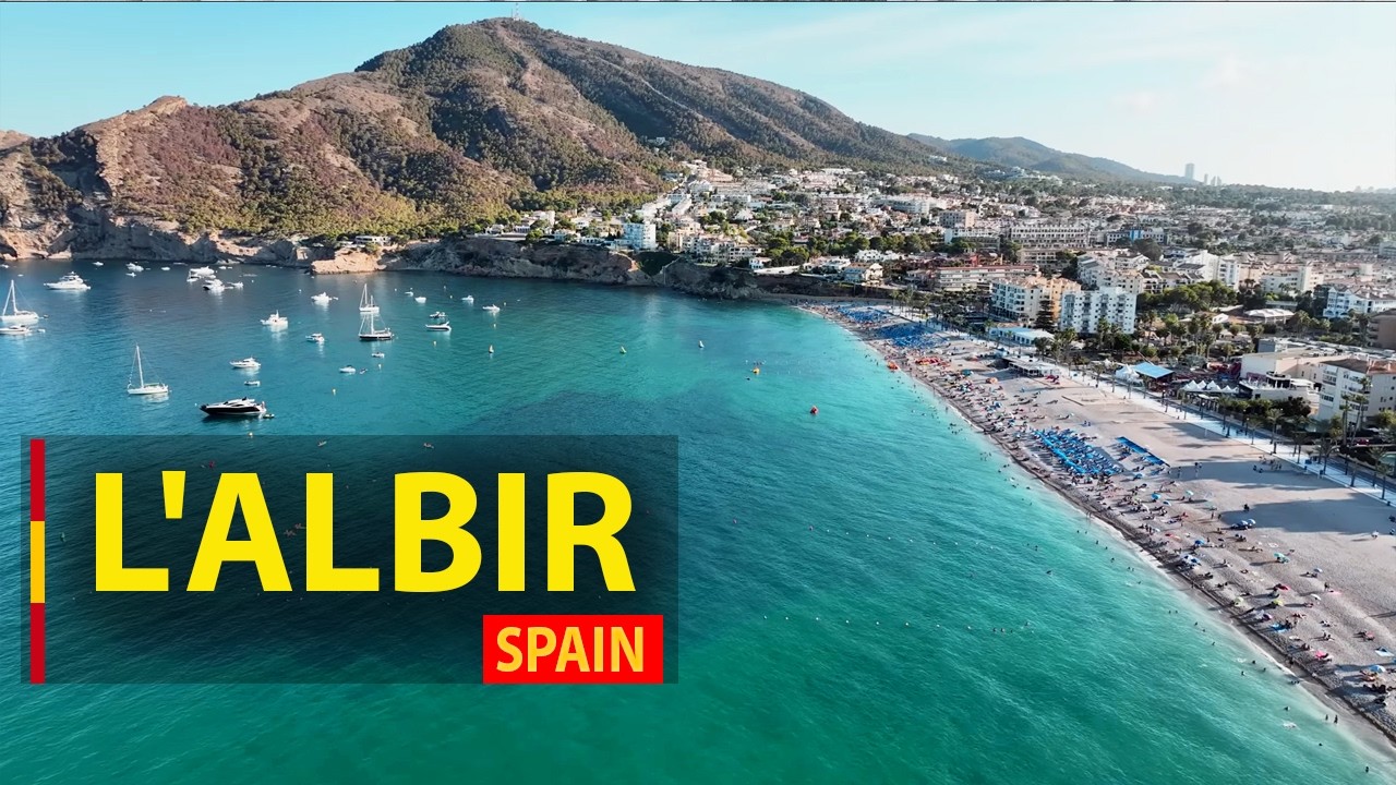 🇪🇸 Альбир сверху, 4K 🚁 Захватывающие виды Испании (Коста-Бланка) с дрона