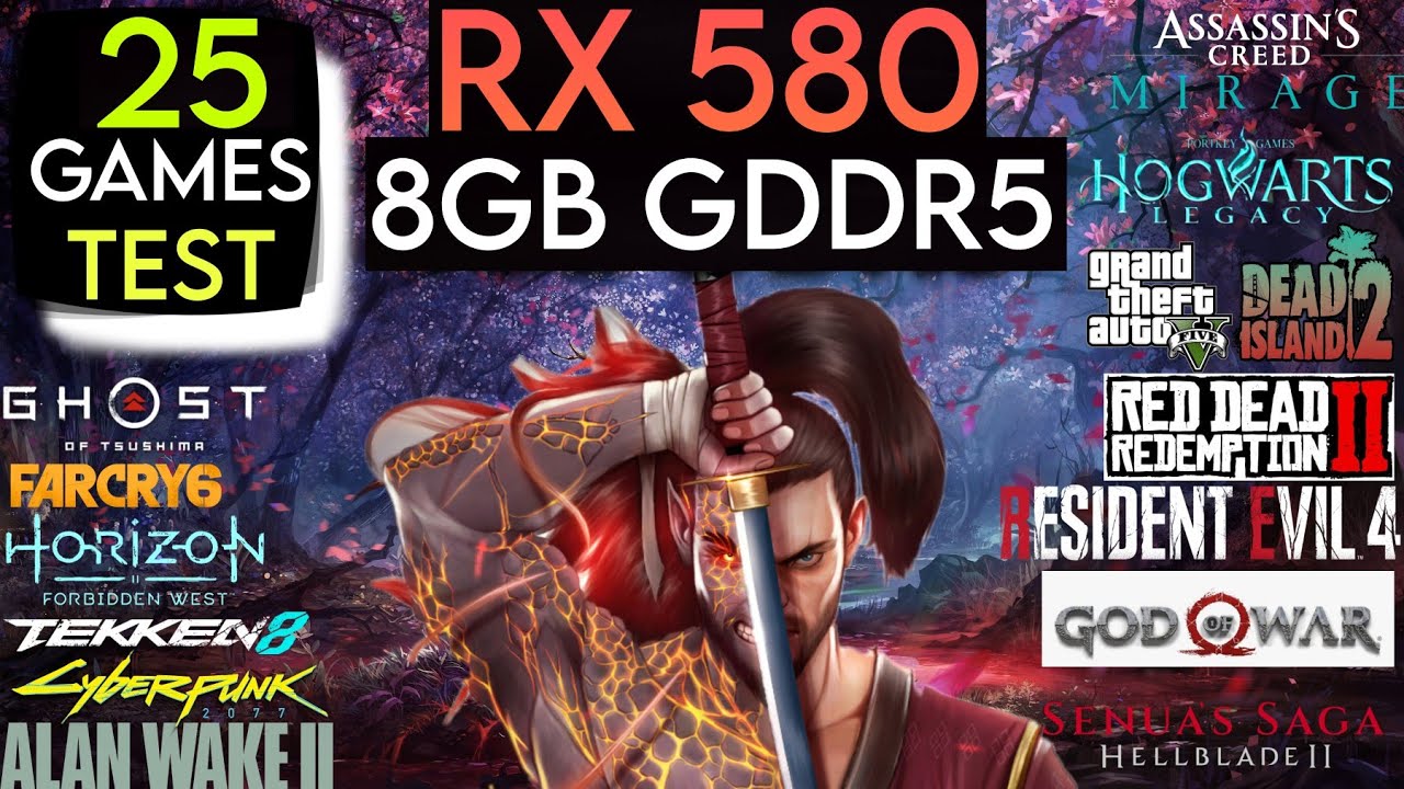 RX 580 Test In 2024 - Test In 25 Games - Powerful Gpu !