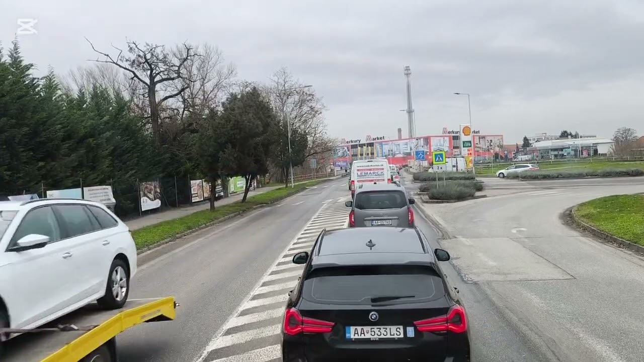 Driving in Slovakia, route 75 - 64 - 509, Nové Zamky - Bajc - Pribeta