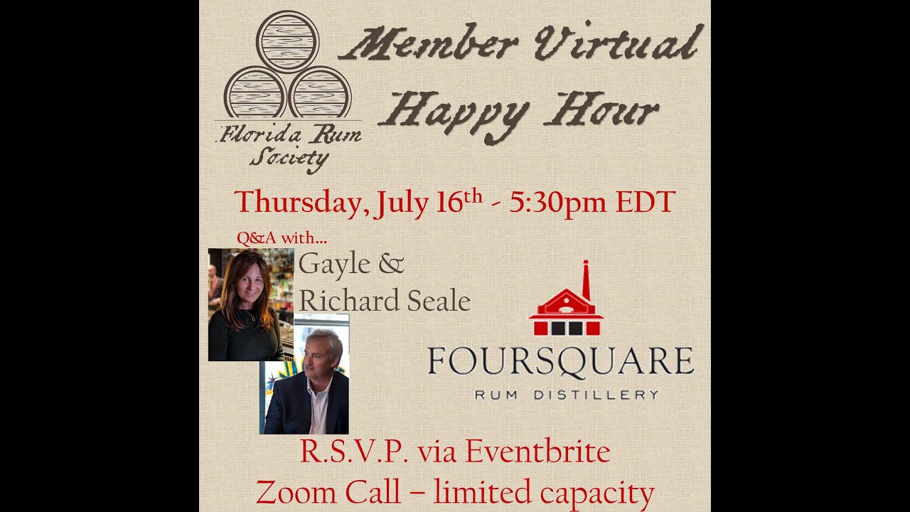 Florida Rum Society Happy Hour with Richard & Gayle Seale