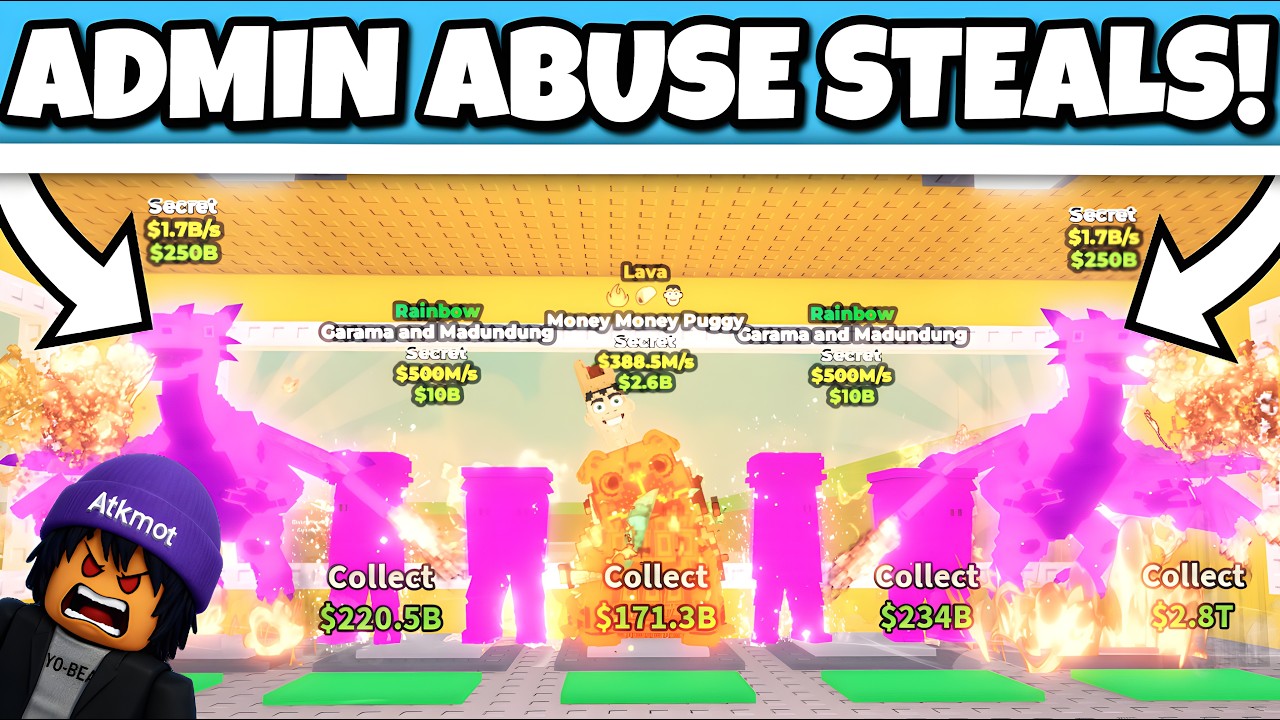 I STOLE OUTRAGEOUS LOOT DURING ADMIN ABUSE WITH “BEANIE METHOD” | STEAL A BRAINROT