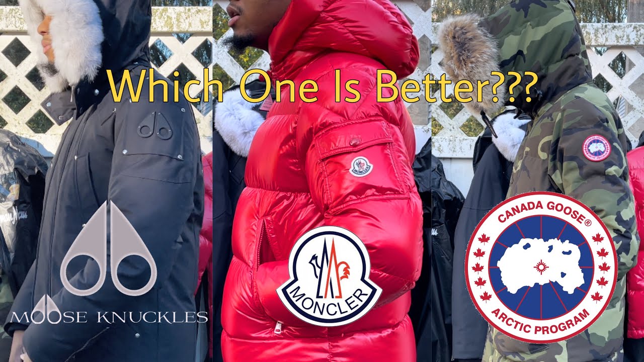 MONCLER VS CANADA GOOSE VS MOOSE KNUCLES | MOOSE KNUCLES ЛУЧШИЕ???
