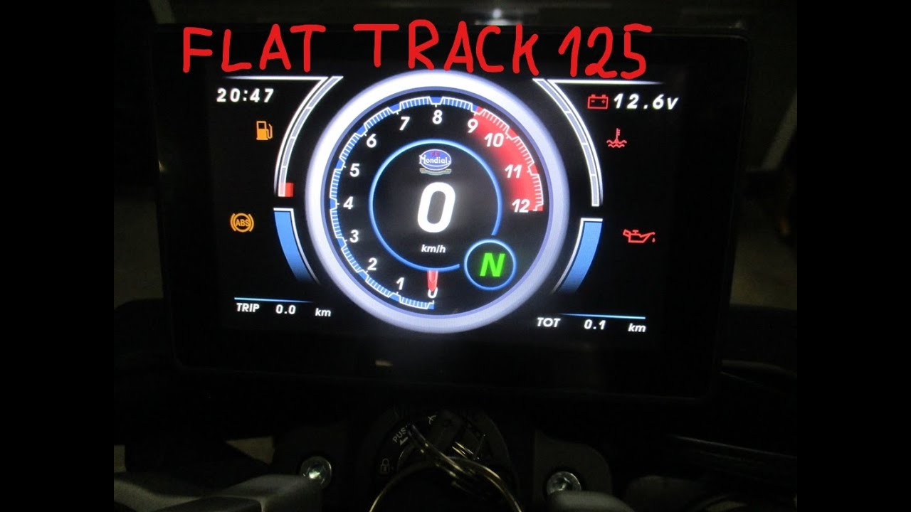 Mondial Flat Track 125i - Cockpit, Lights and other details you may not know about.