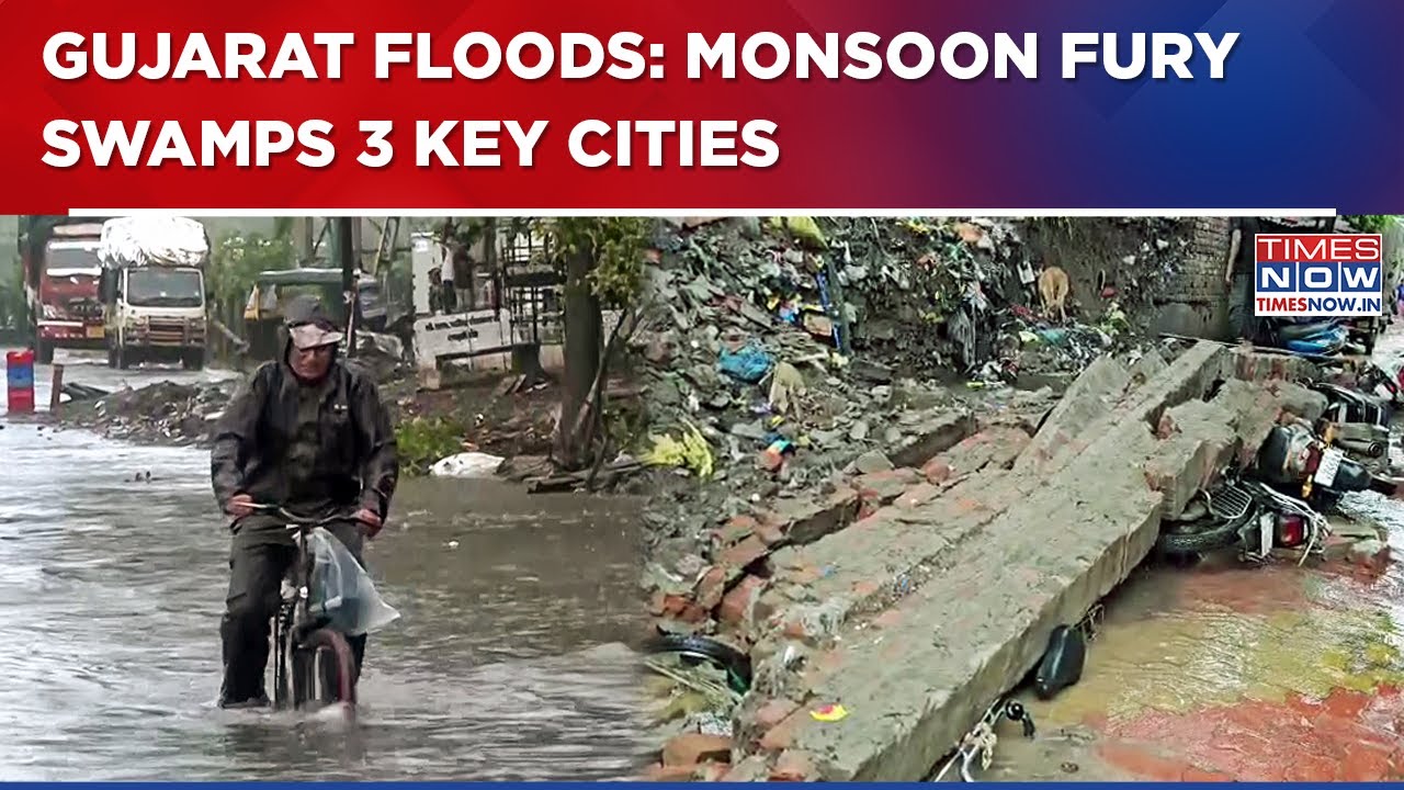 Gujarat Monsoon Fury: Heavy Rain Leaves Navsari, Bharuch And Surat Battling Flood-like Chaos