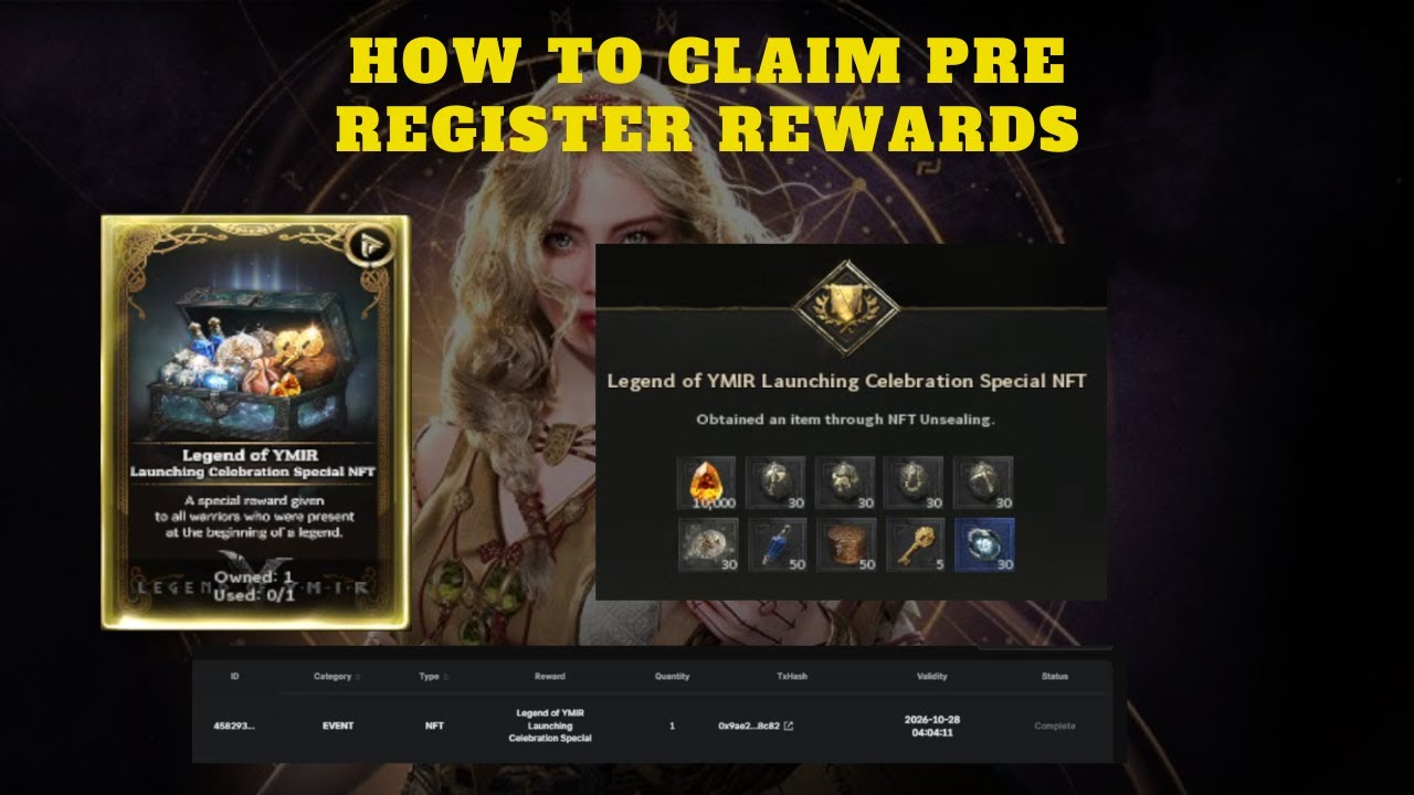 Legend of Ymir: How to claim Pre-Register Rewards