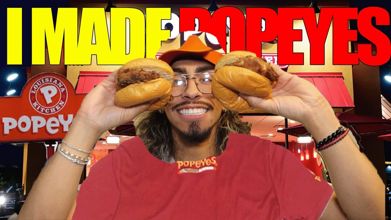 I RECREATED POPEYES CHICKEN SANDWICH