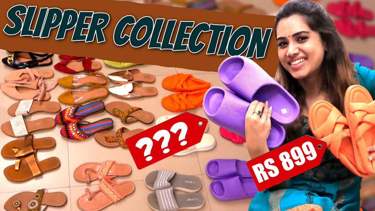 Budget Friendly Footwears 🩴 I Slipper Collection 👡 I Aarthi Subash Vlogs
