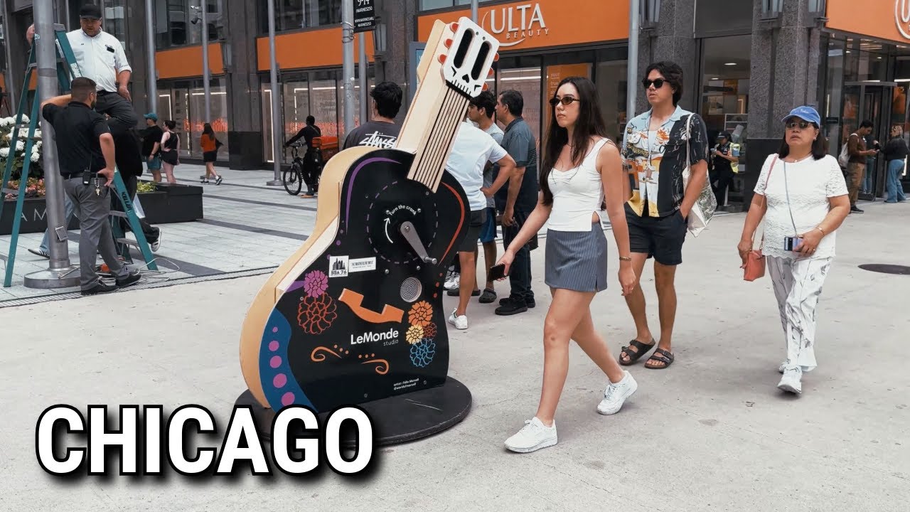 Chicago Summer Stroll 😎 Beautiful City Walking Tour on Wednesday | July 9, 2025 | 4K 60fps Video