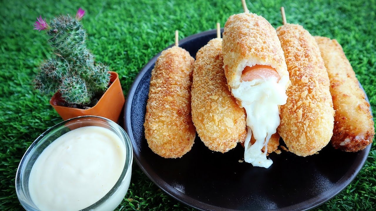 ไส้กรอกชีสยืดชีสเต็มคำเมนูฮิตสุดในตอนนี้อร่อยทำง่ายFried Cheese Sausage repice