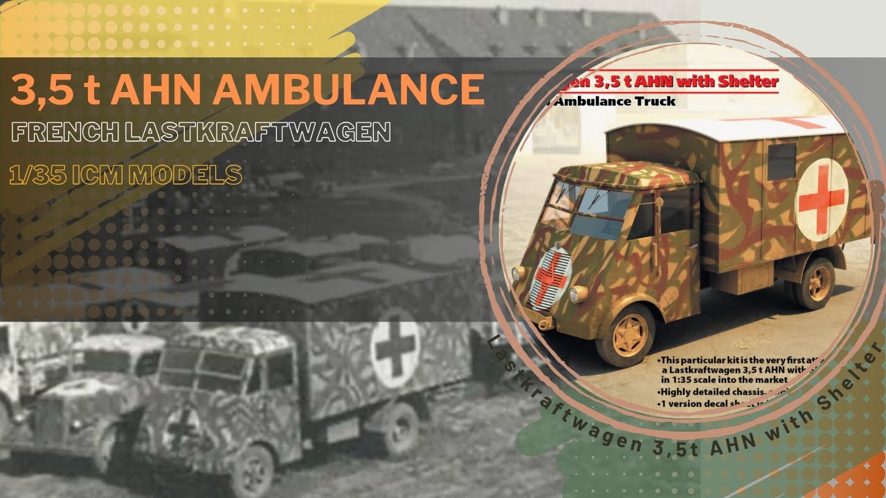1/35 ICM 3,5t AHN Ambulance -The Modelbrewery - Medivac GB 2025
