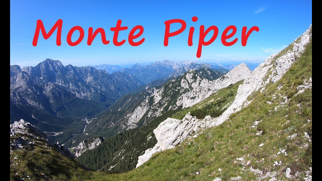 Salita al Monte Piper (UD) - sentiero attrezzato - POV