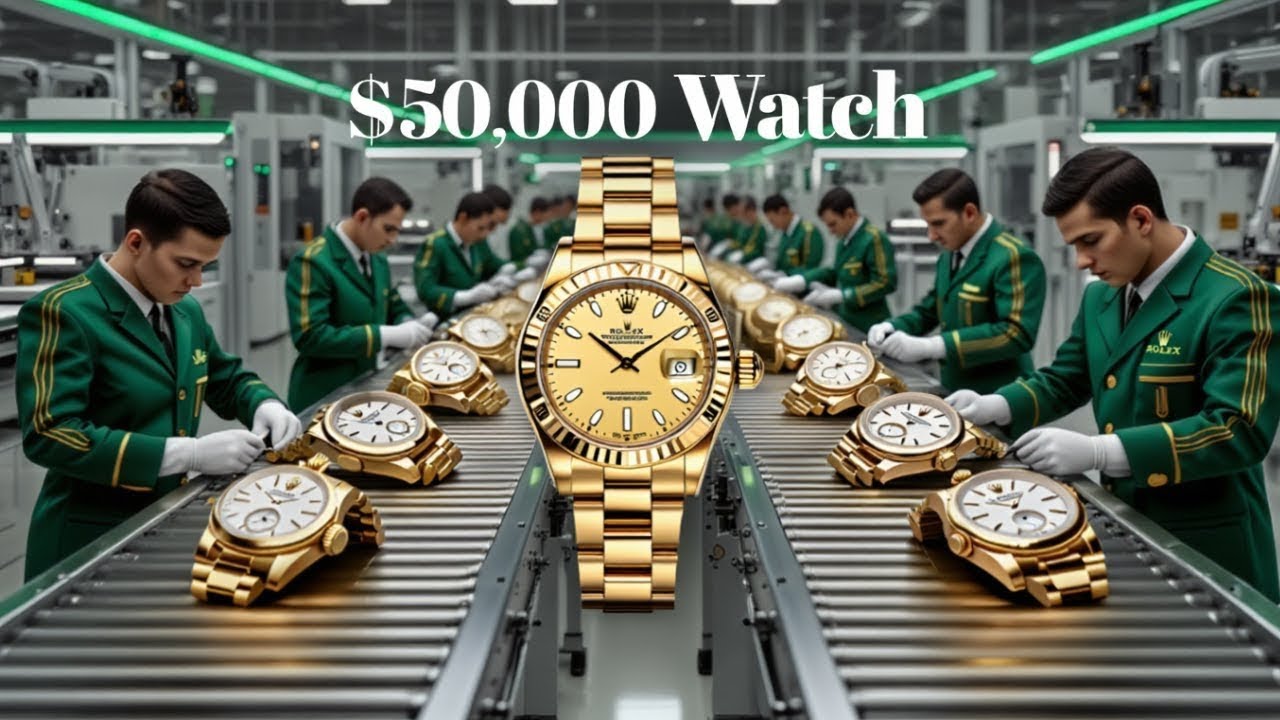 Inside the ROLEX GOLD Factory|From Solid Gold Bar to $50,000 Watch.