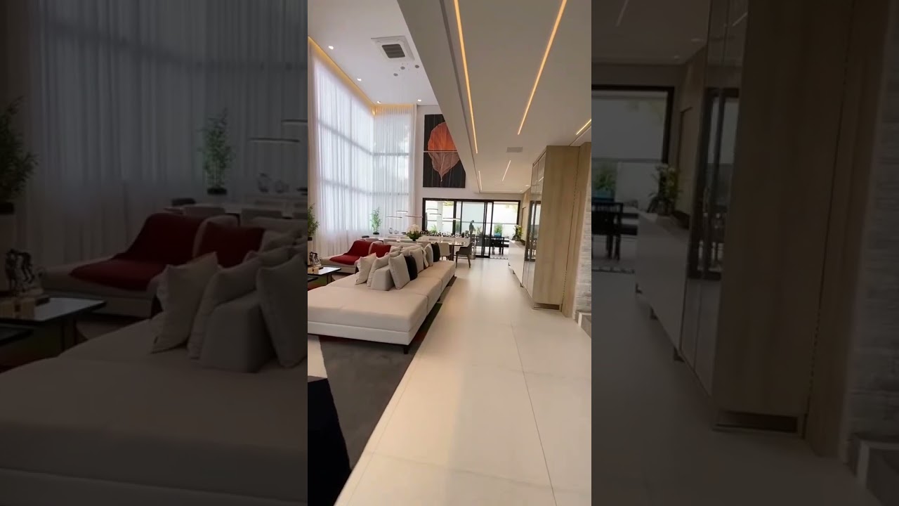LUXURY TV LOUNGE DOUBLE HEIGHT | #interiordesign #luxuryhomes