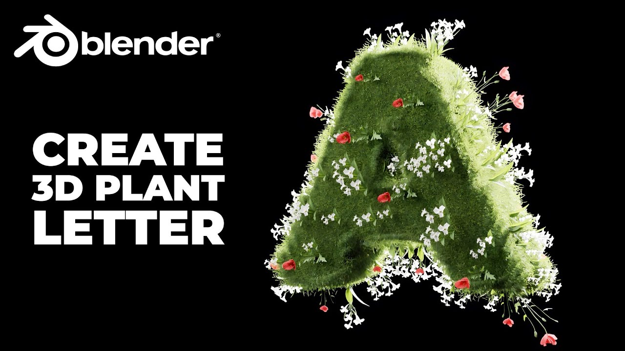 3D Plant Text Animation in Blender 3D - Blender 3D Tutorial