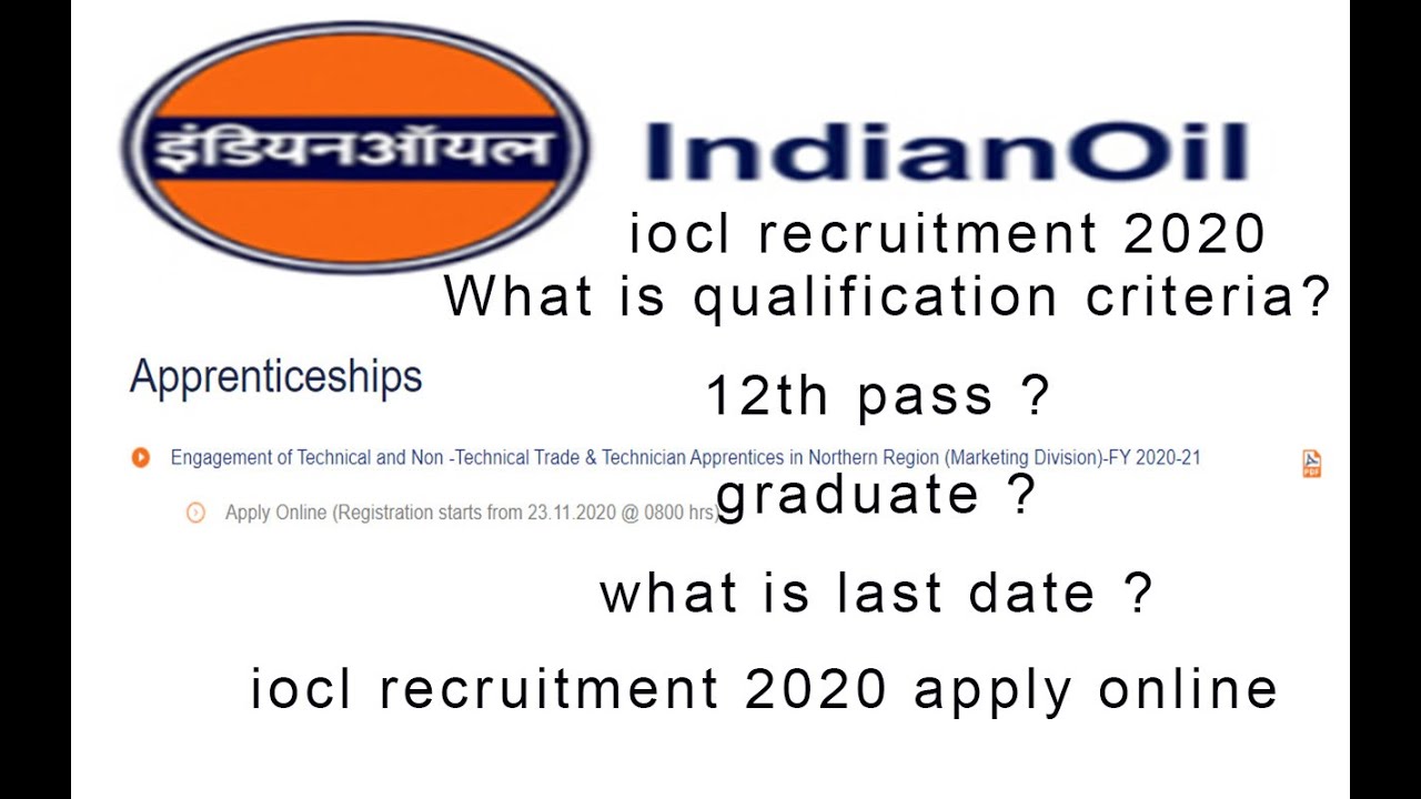 Iocl recruitment 2020/ iocl apprentice online form 2020 kaise bhare
