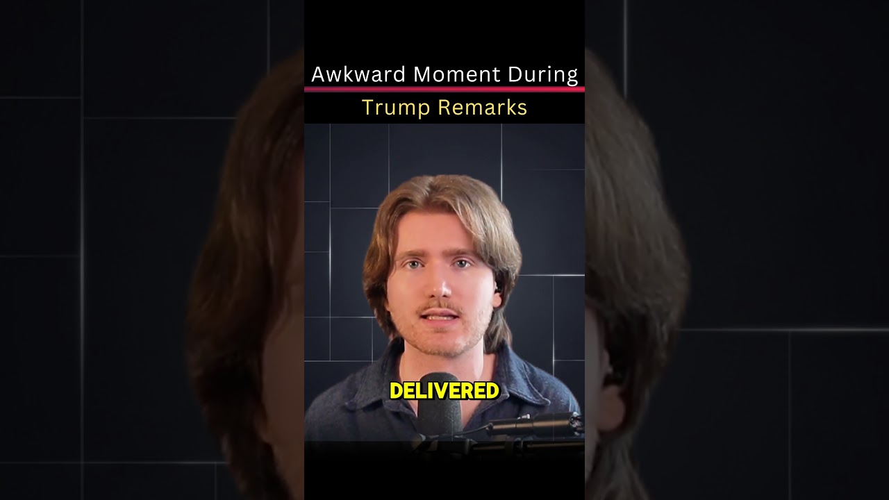 Awkward Moment During Trump's remark #todaynews #breakingnews #trump