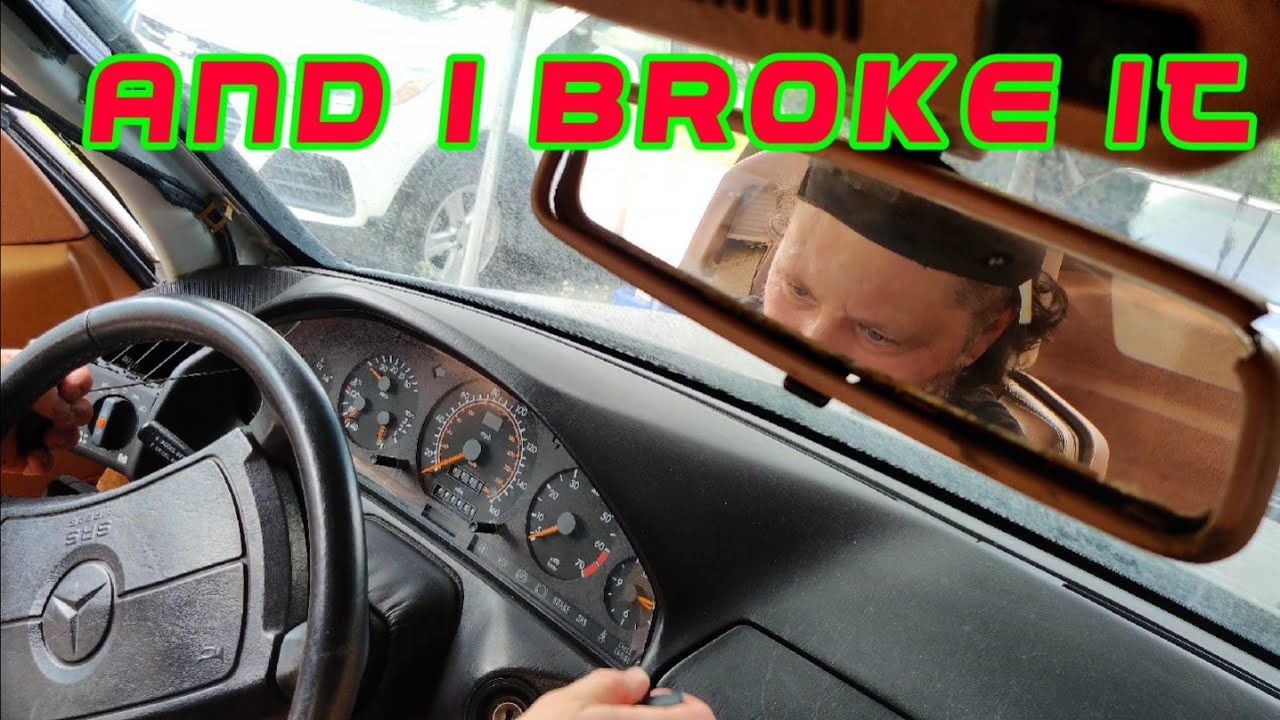How to remove guage instrument cluster Mercedes r129, w140, w124 using removal tools