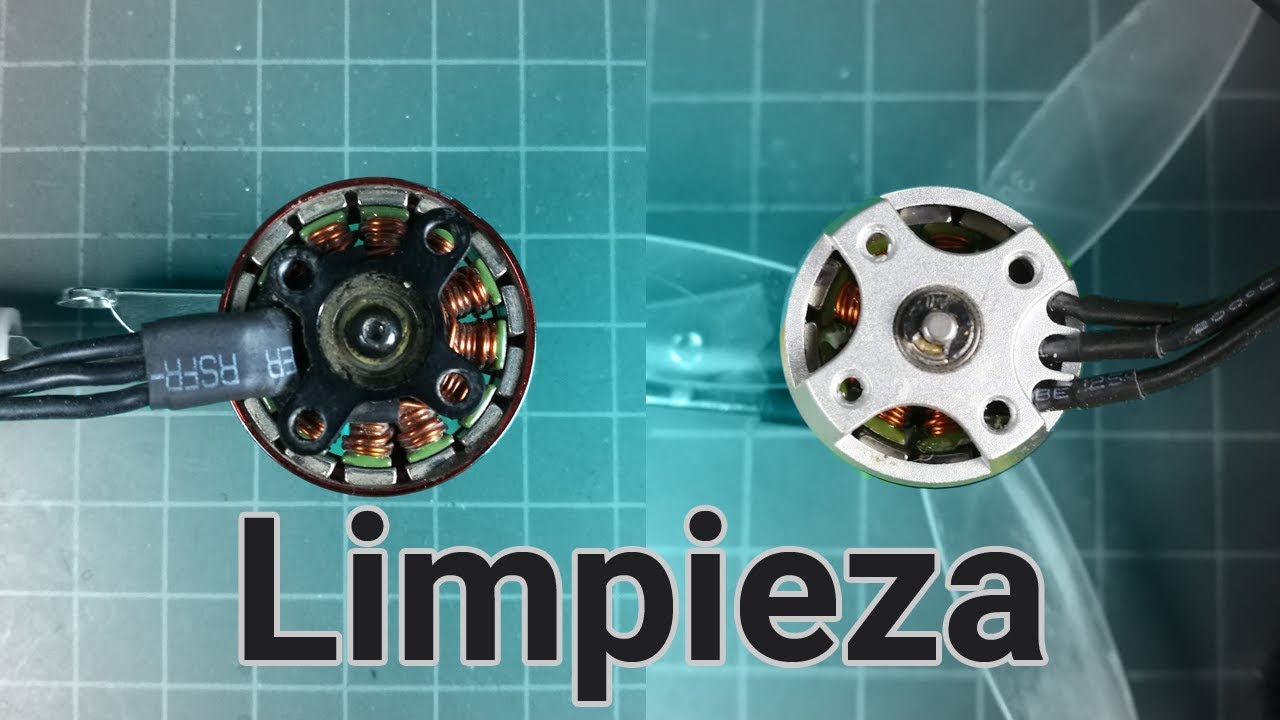 Como limpiar los motores brushless de tu drone