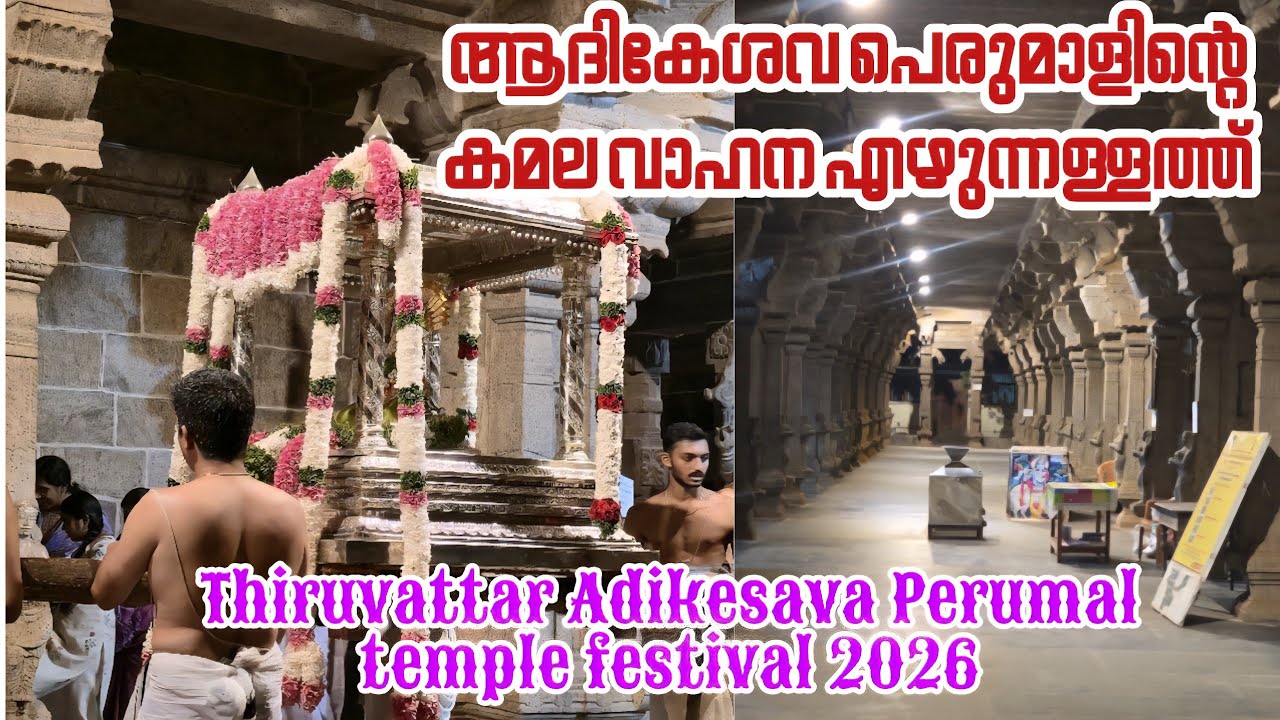 Thiruvattar Adikesava Perumal temple festival | ആദികേശവ പെരുമാളിന്റെ എഴുന്നള്ളത്ത് #ancient #temple 