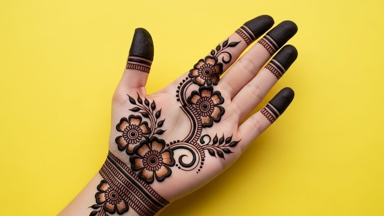 Very Easy Beautiful Arabic Mehndi Design for Hands | New Stylish Henna Mehndi 2026 #mehndidesign