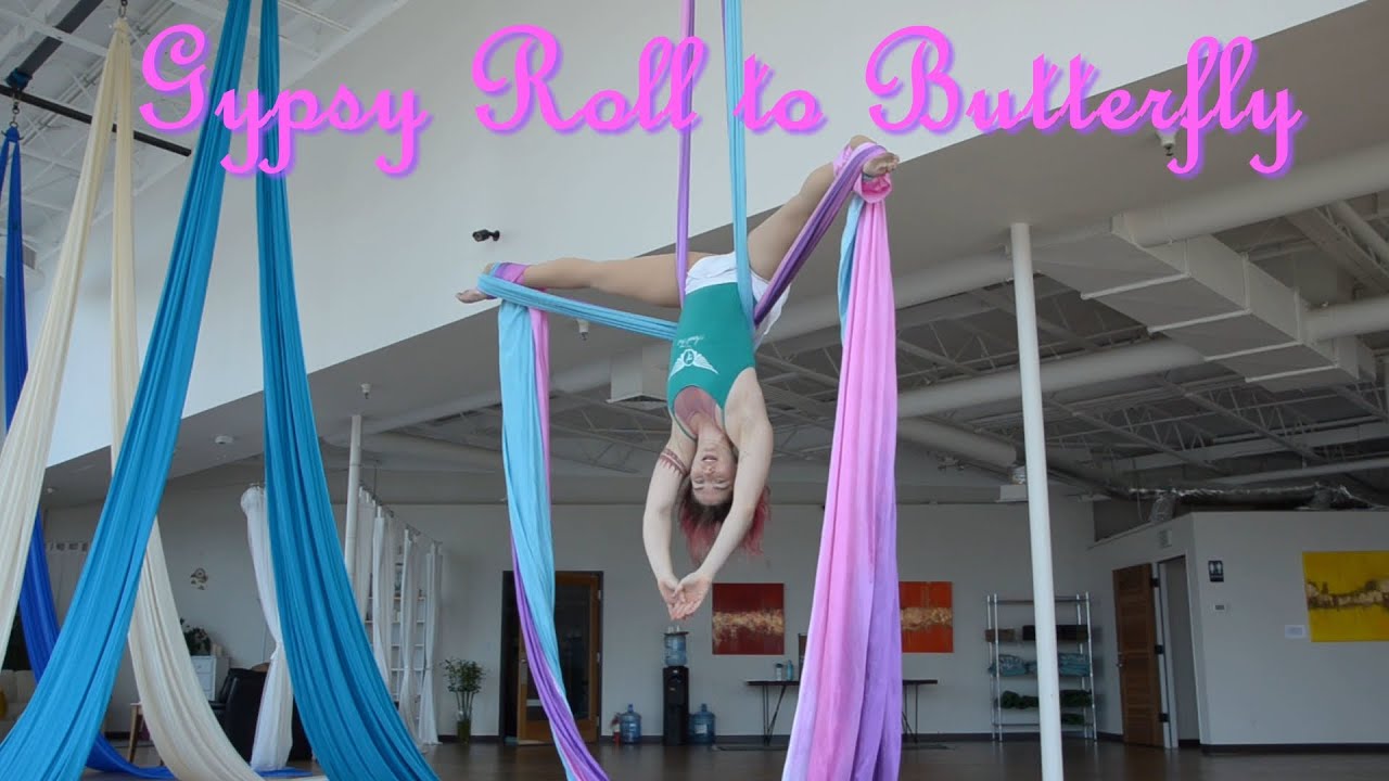 Aerial Silks Tutorial: Gypsy Roll to Butterfly