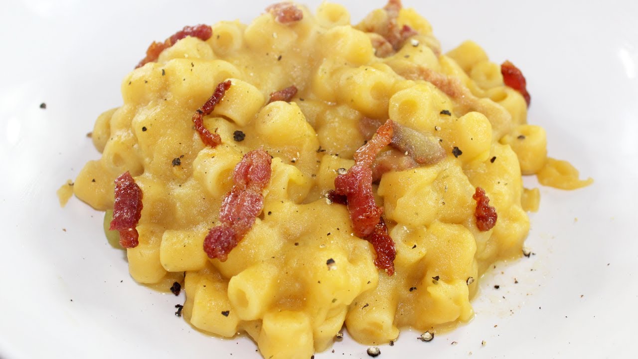PASTA E PATATE CON PANCETTA CROCCANTE