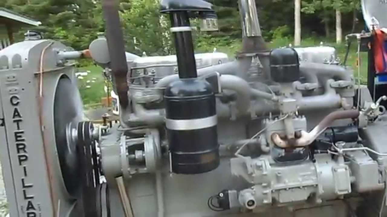 1940 Cat D13000 engine 75 years old, 1st start up for 2015  Caterpillar