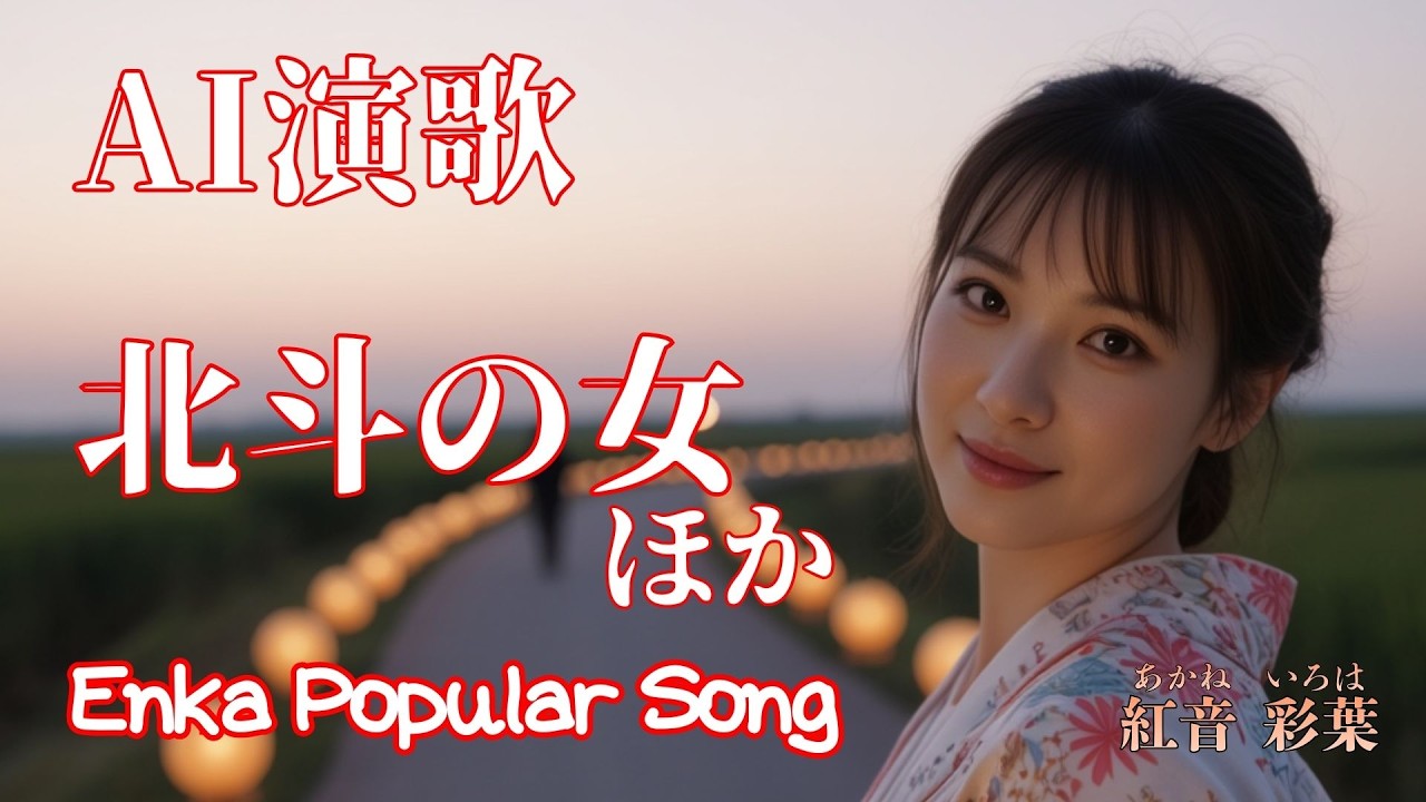 【AI演歌 名曲集】🎵北斗の女／🎵夢見岬／🎵紅い雪／🎵忘れ傘／🎵夜灯の道｜心に沁みる5曲コンピレーション