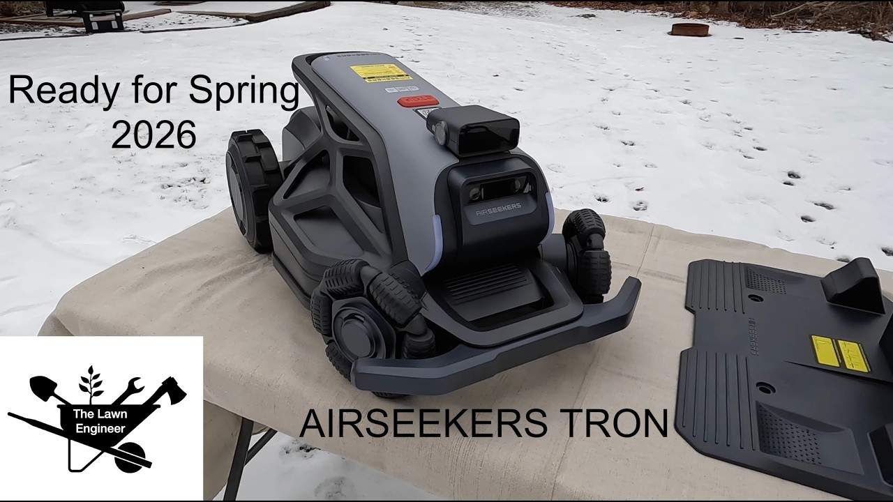 Обзор конструкции роботизированной газонокосилки AIRSEEKERS Tron.