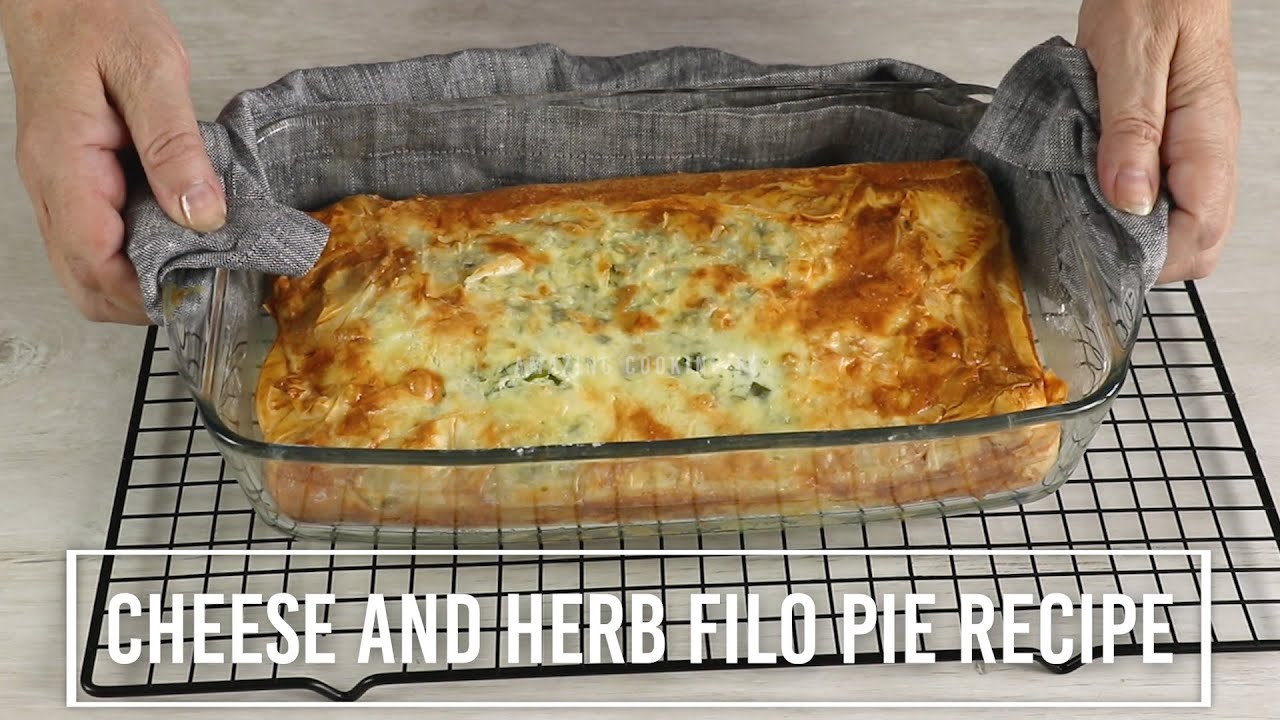 Cheese and herb Filo pie Recipe