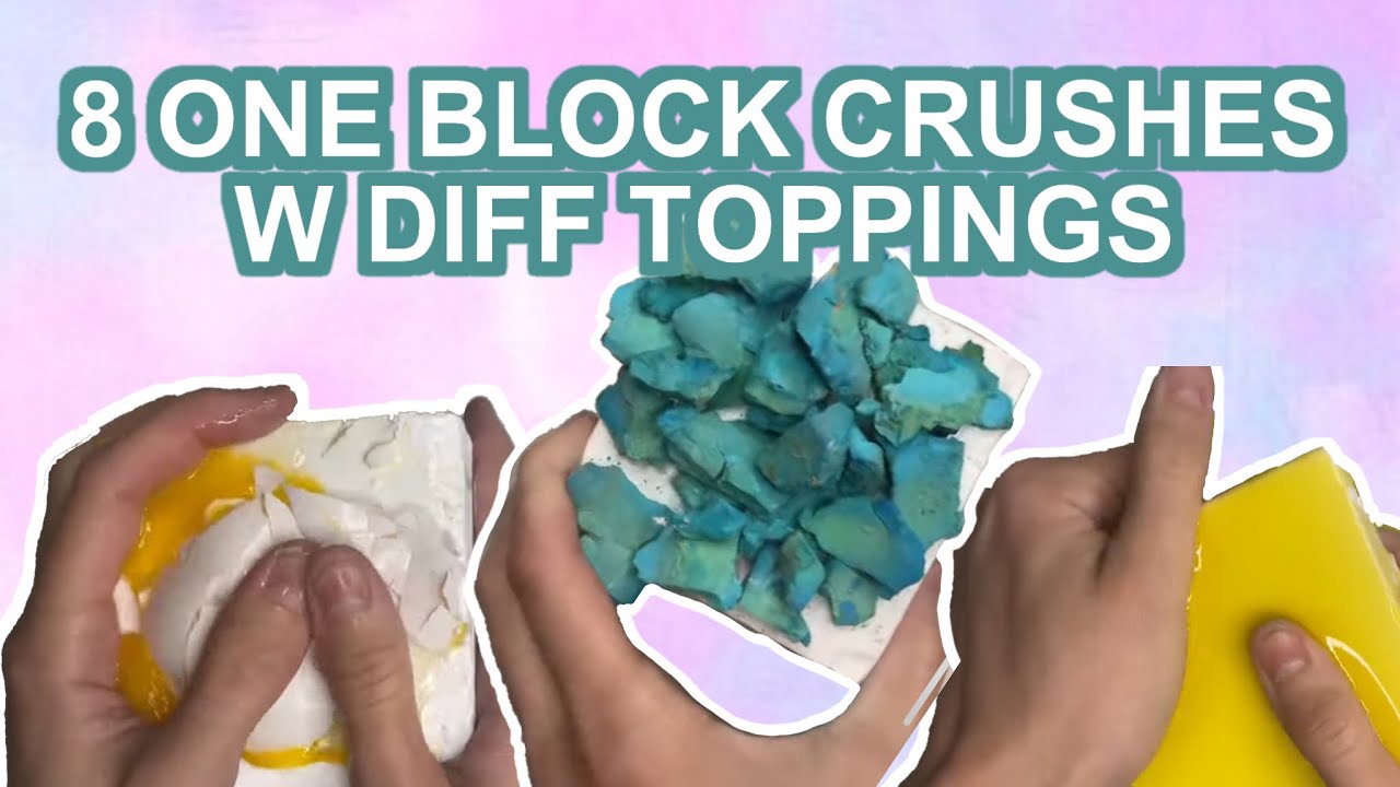 8 ONE BLOCK CRUSHES | ADER GYM CHALK | DYED CHALK, RAW EGG, OLIVE OIL, CORNSTARCH