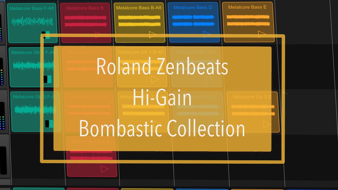 Roland Zenbeats 2.0 - Demo: Hi-Gain, Bombastic collection pack