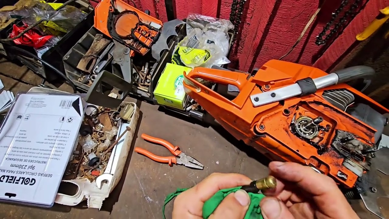 NÃO SAI OLEO NA CORRENTE? COMO RESOLVER #husqvarna