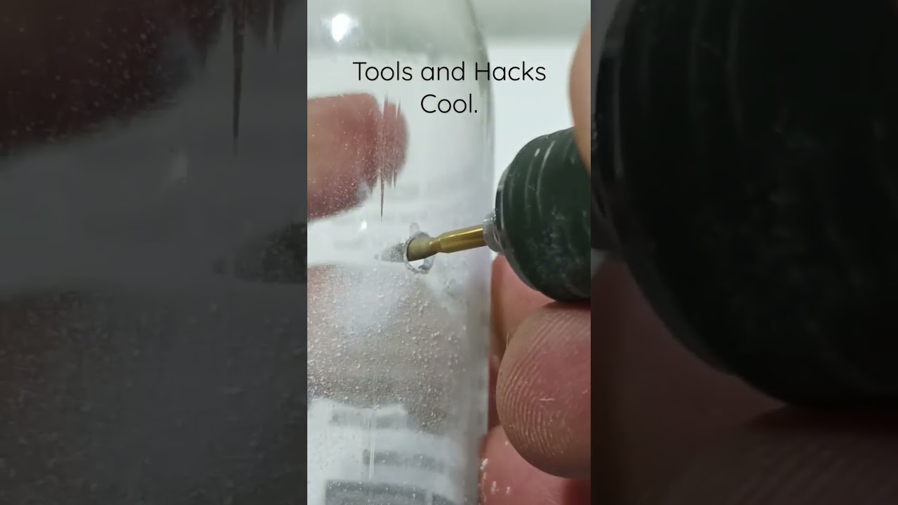 How to drill glass.#tools #diy #shorts