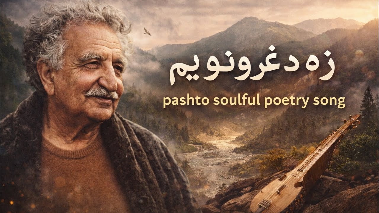za da ghroono yam | Ghani Khan |pashto soulful poetry song| za lewani ym زه د غرونو یم، ازاد فکر لرم