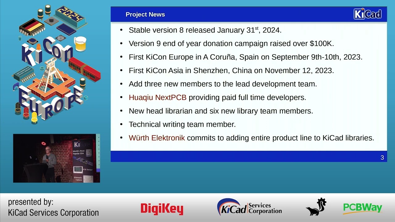 The current state of the KiCad project -- Wayne Stambaugh -- KiCon Europe 2024