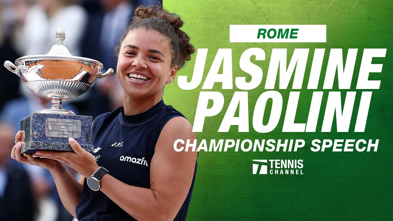 Jasmine Paolini Championship Speech | 2025 Rome