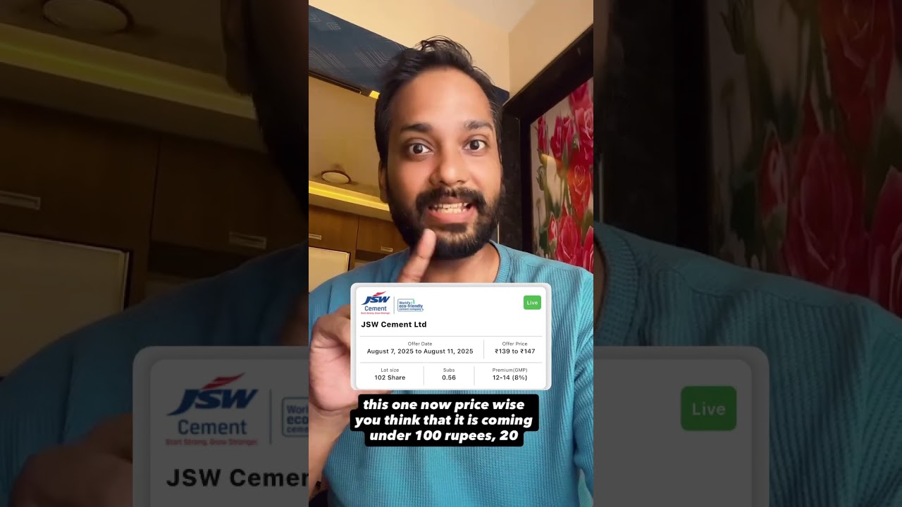 JSW Cements IPO- Apply or Reject #investing #ipo #shorts #upcomingipos