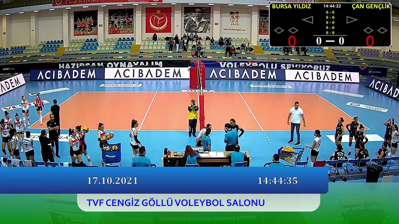 Bursa-Cengiz Göllü Voleybol Salonu Canlı Yayını