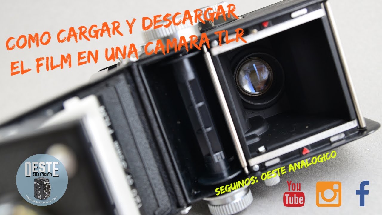 Como PONER (👉 y SACAR) el ROLLO de 120 📷 en CUALQUIER CAMARA TLR estilo ROLLEIFLEX💎FORMATO MEDIO 👈