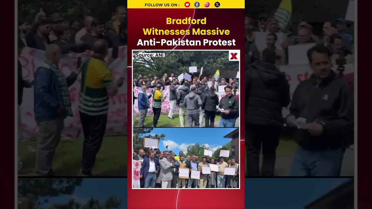 #mustwatch Anti-Pakistan Protest Erupts In UK's Bradford | Massive Demonstration Outside Consulate