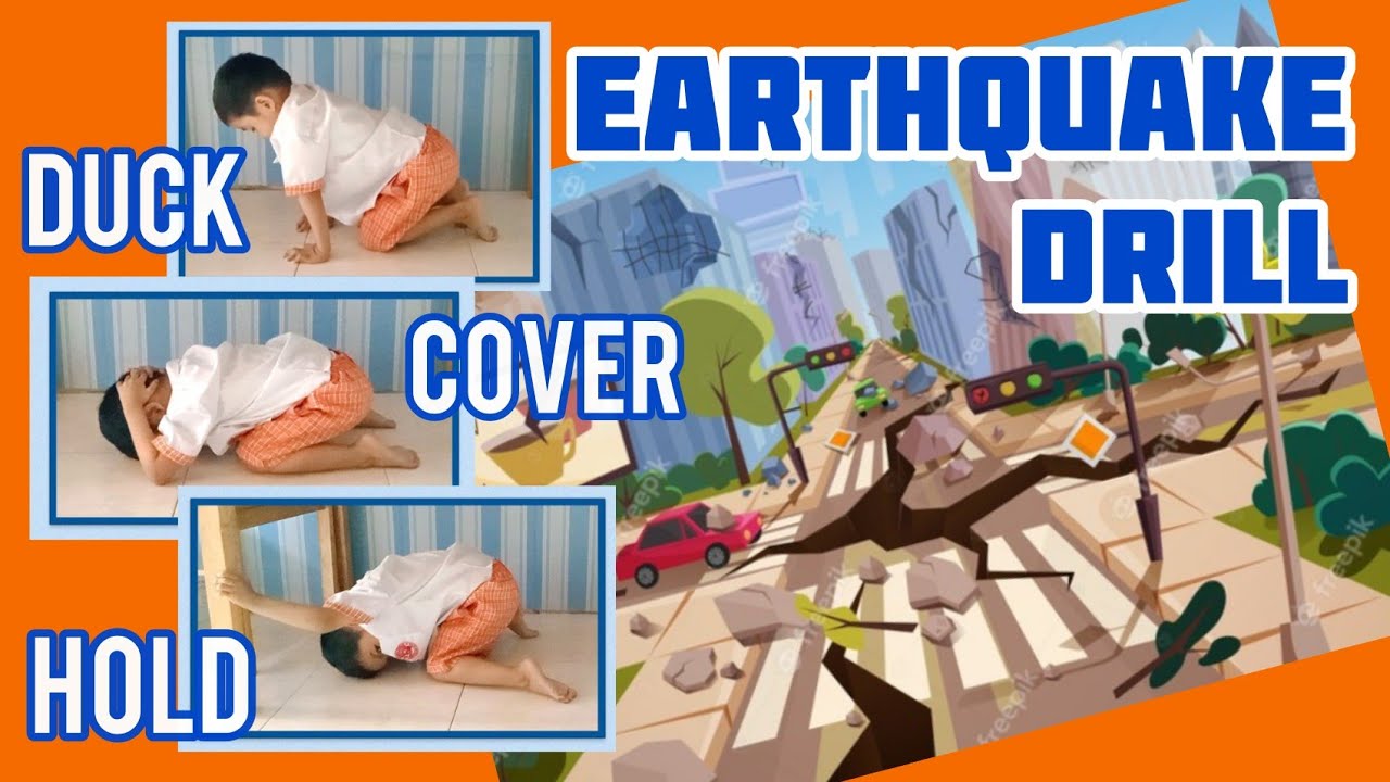 EARTHQUAKE DRILL | DUCK, COVER AND HOLD